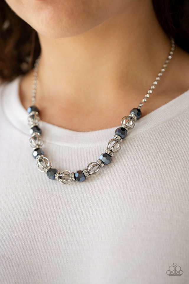 Paparazzi ♥ Metro Majestic - Blue ♥ Necklace