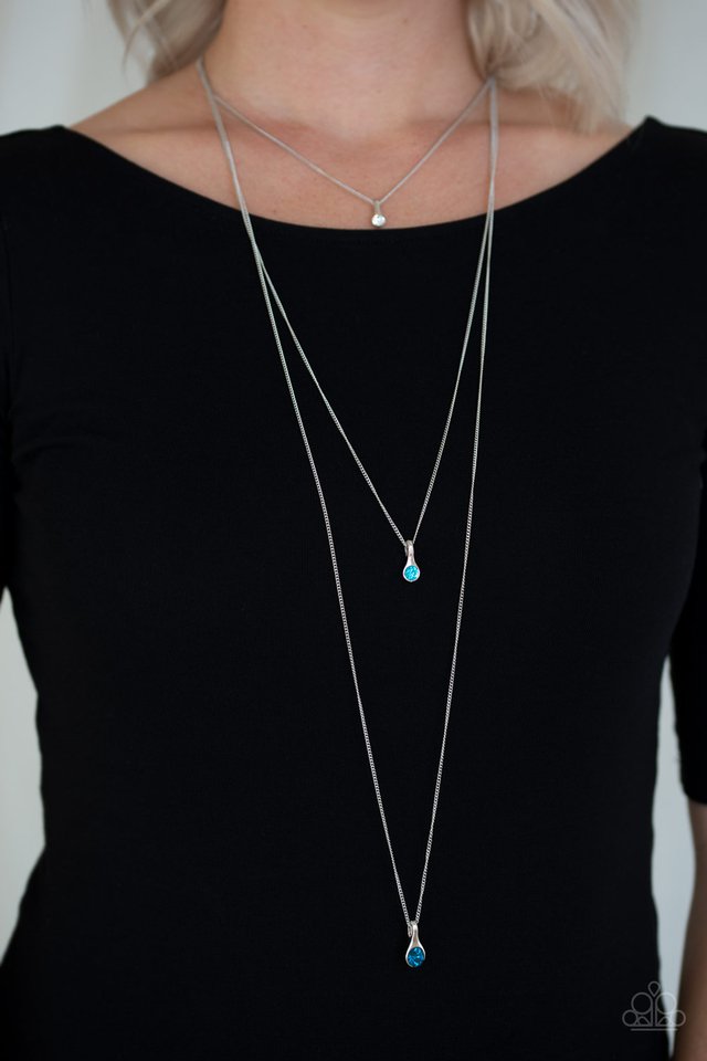 Paparazzi ♥ Crystal Chic - Blue ♥ Necklace