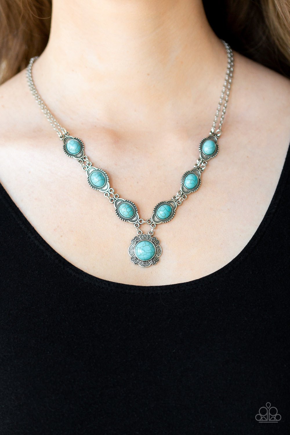 Paparazzi ♥ Desert Dreamin - Blue ♥  Necklace