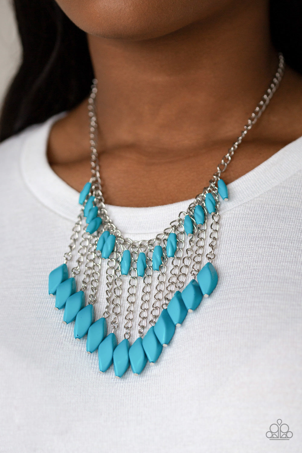 Paparazzi ♥ Venturous Vibes - Blue ♥  Necklace