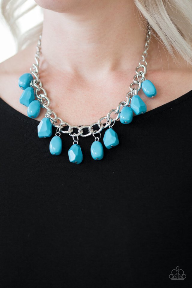Paparazzi ♥ Take The COLOR Wheel! - Blue ♥ Necklace