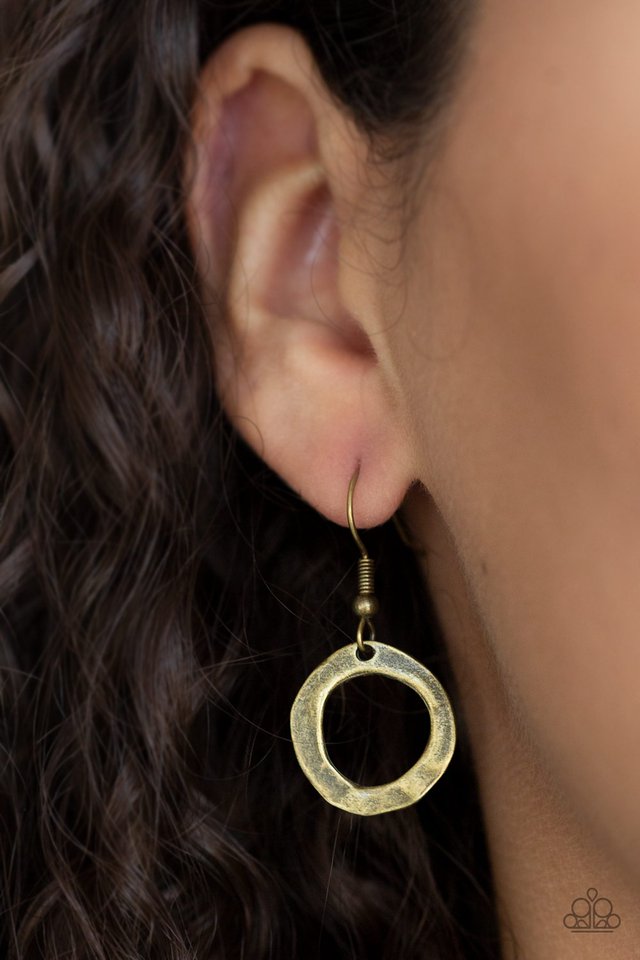 Paparazzi ♥ Autumn Collage - Brass ♥ Necklace