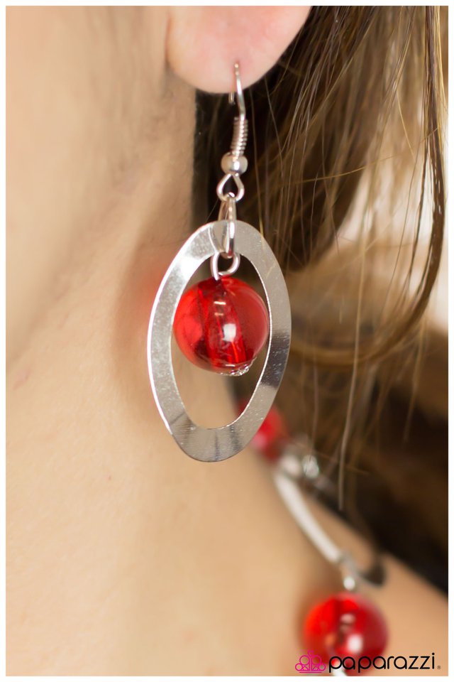 Paparazzi ♥ Leisurely Luminous - Red ♥ Necklace