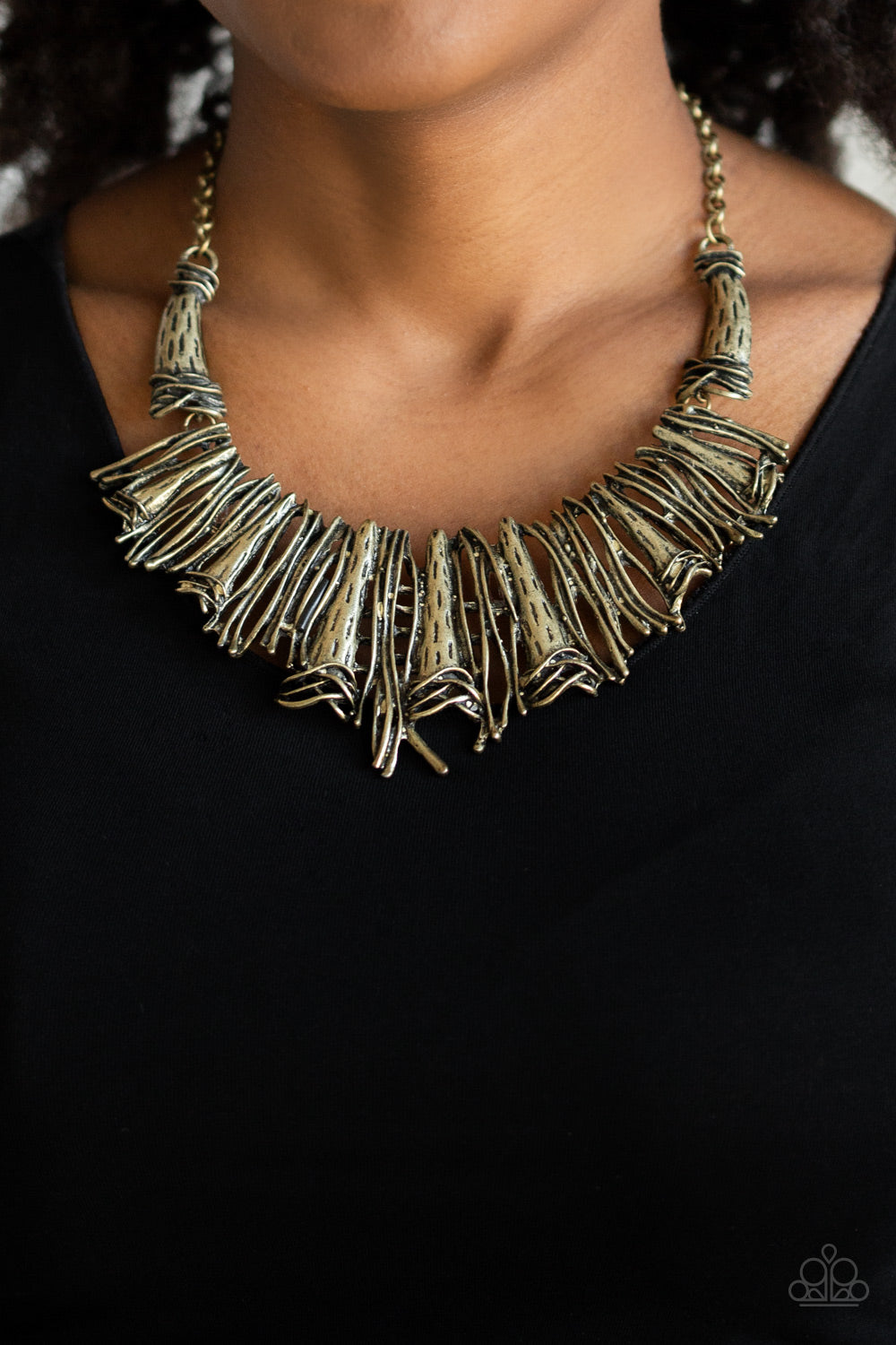 Paparazzi ♥ In The MANE-stream - Brass ♥  Necklace