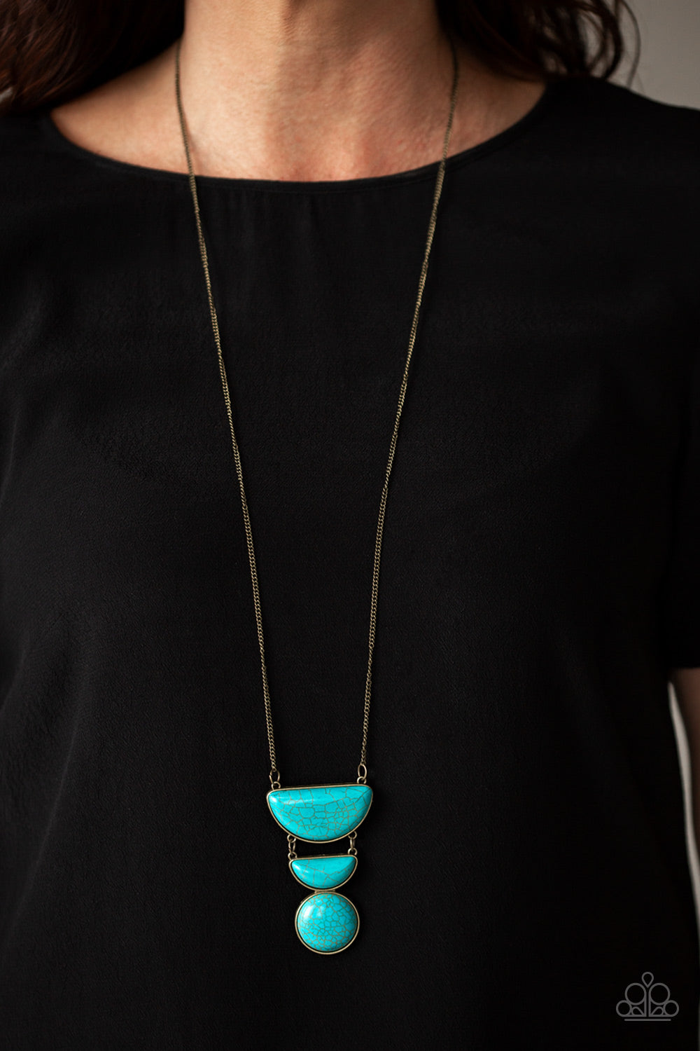 Paparazzi ♥ Desert Mason - Brass ♥  Necklace