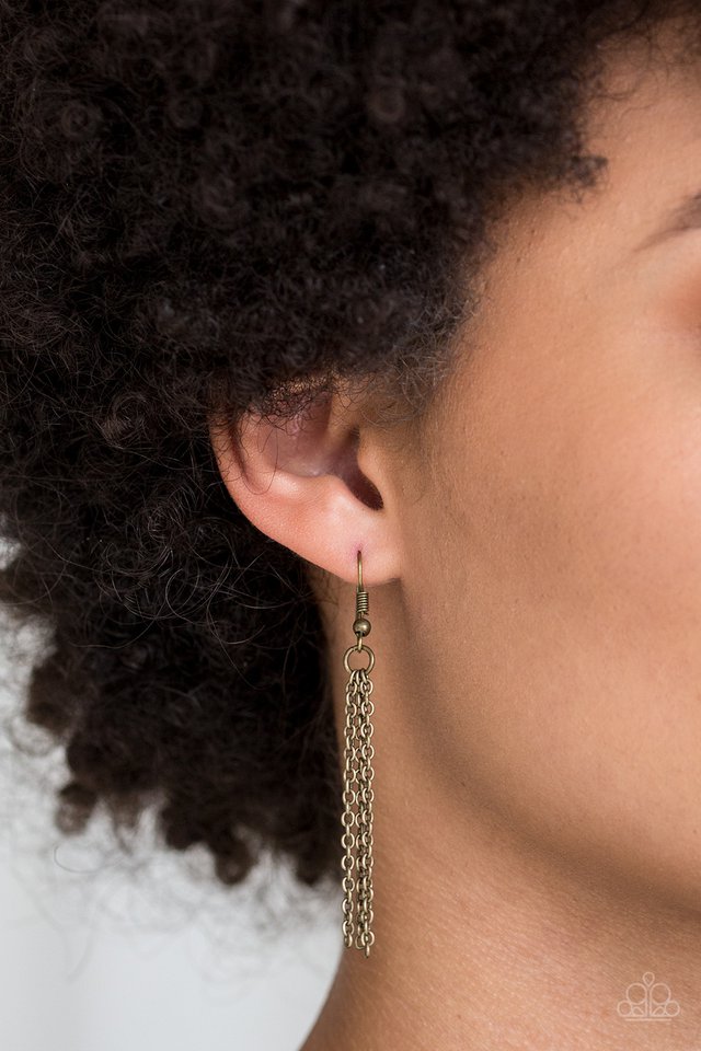 Paparazzi ♥ BOUGH Down - Brass ♥ Necklace