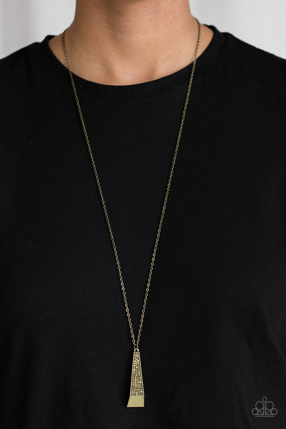 Paparazzi ♥ Prized Pendulum - Brass ♥  Necklace