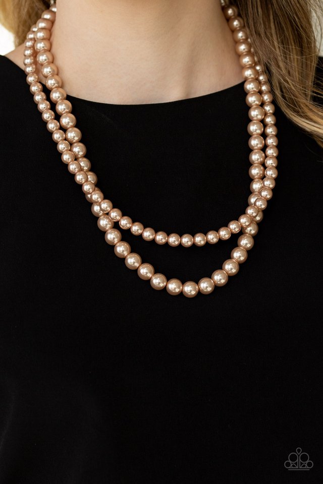 Paparazzi ♥ Woman Of The Century - Brown ♥ Necklace