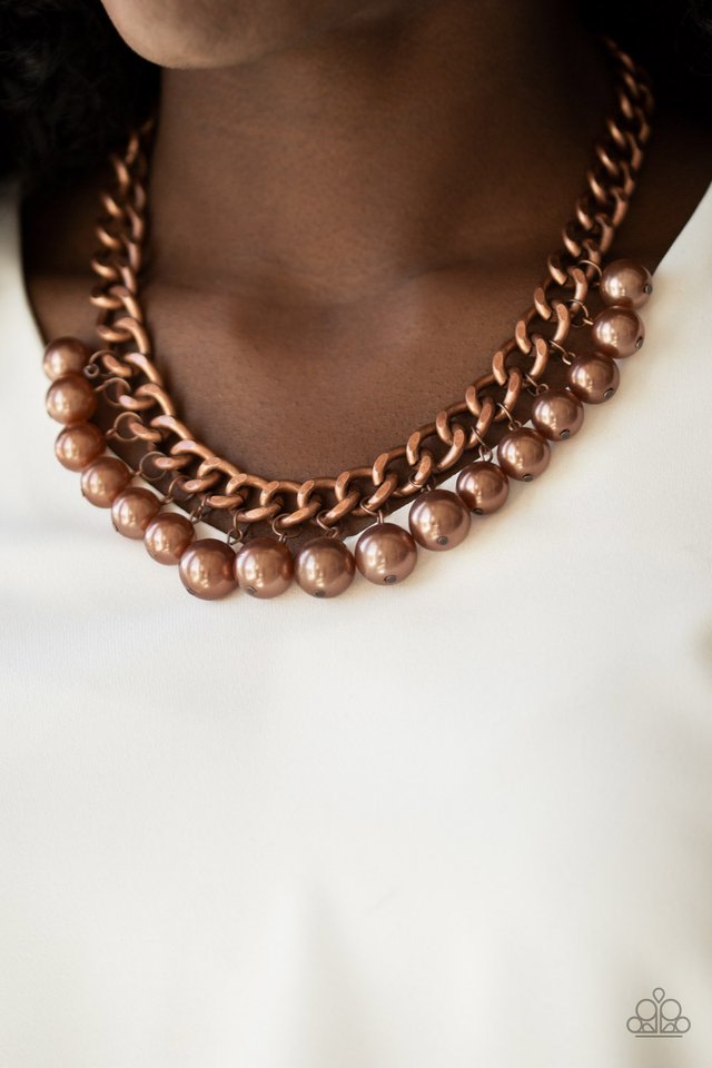Paparazzi ♥ Get Off My Runway - Copper ♥ Necklace