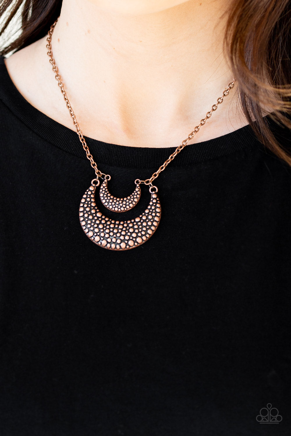 Paparazzi ♥ Get Well MOON - Copper ♥  Necklace