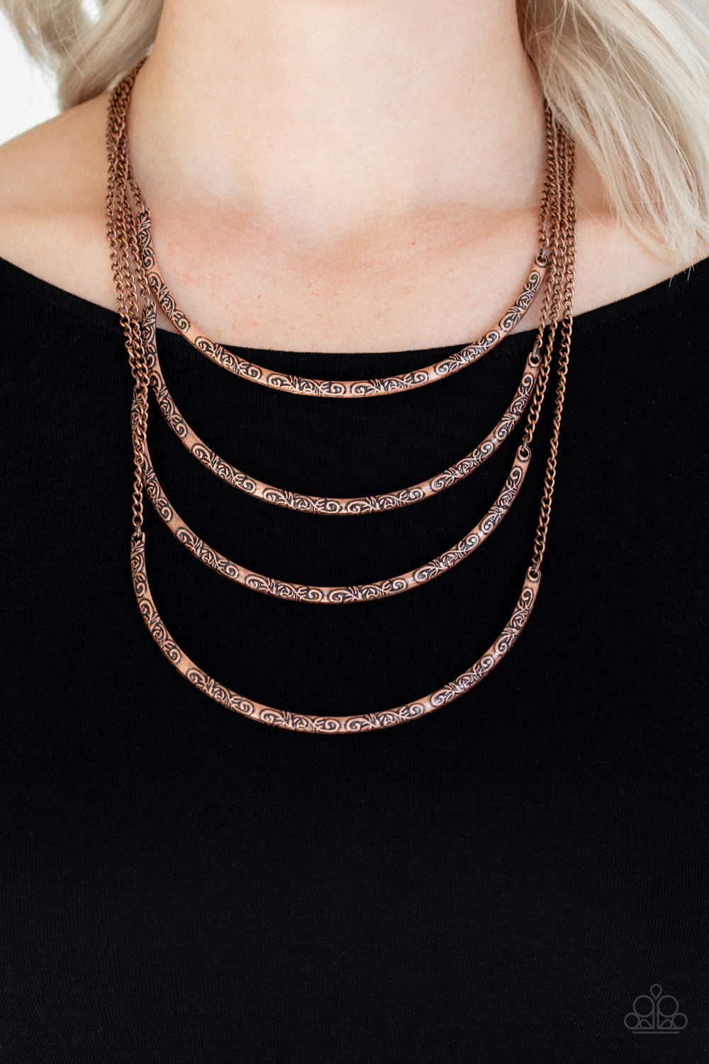 Paparazzi ♥ It Will Be Over MOON - Copper ♥  Necklace