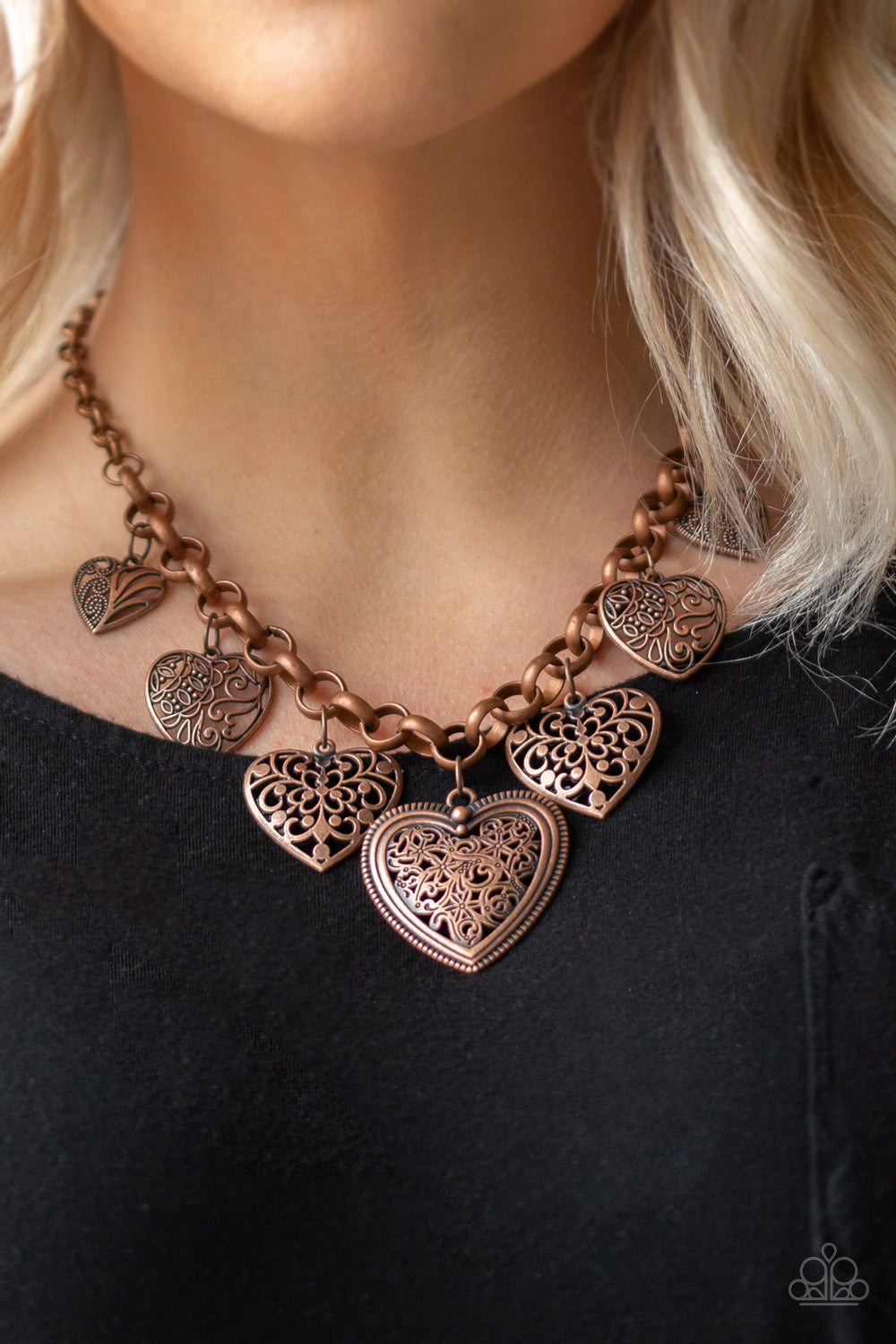Paparazzi ♥ Love Lockets - Copper ♥  Necklace