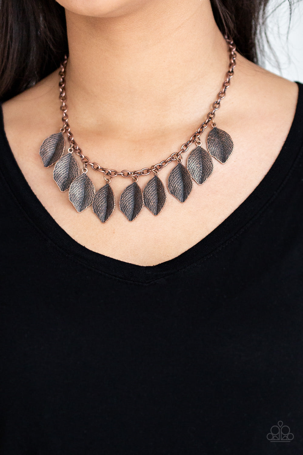 Paparazzi ♥ A True Be-LEAF-er - Copper ♥  Necklace