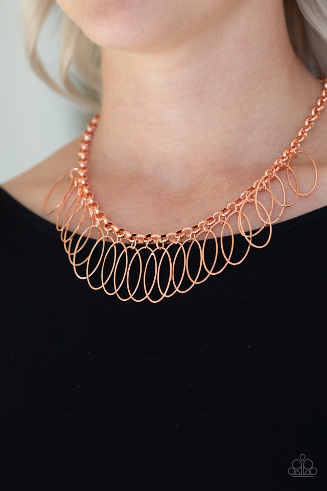 Paparazzi ♥ Fringe Finale - Copper ♥ Necklace