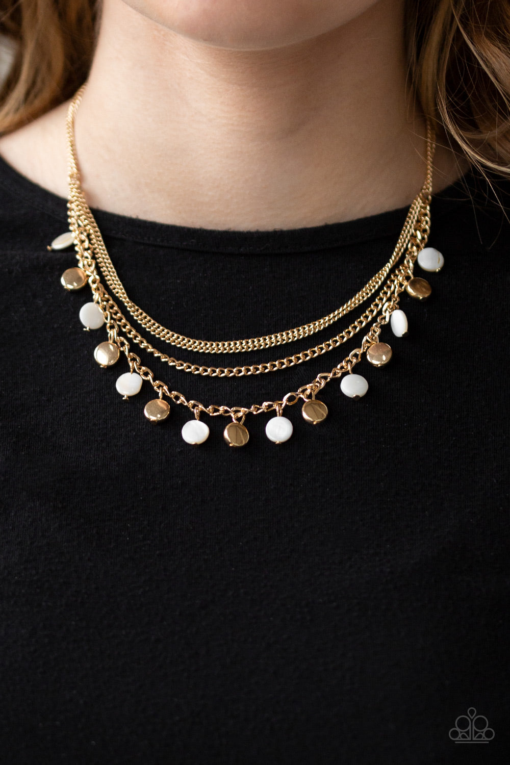 Paparazzi ♥ Beach Flavor - Gold ♥  Necklace