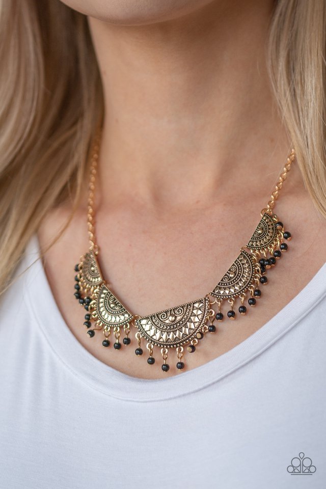 Paparazzi ♥ Boho Baby - Gold ♥ Necklace