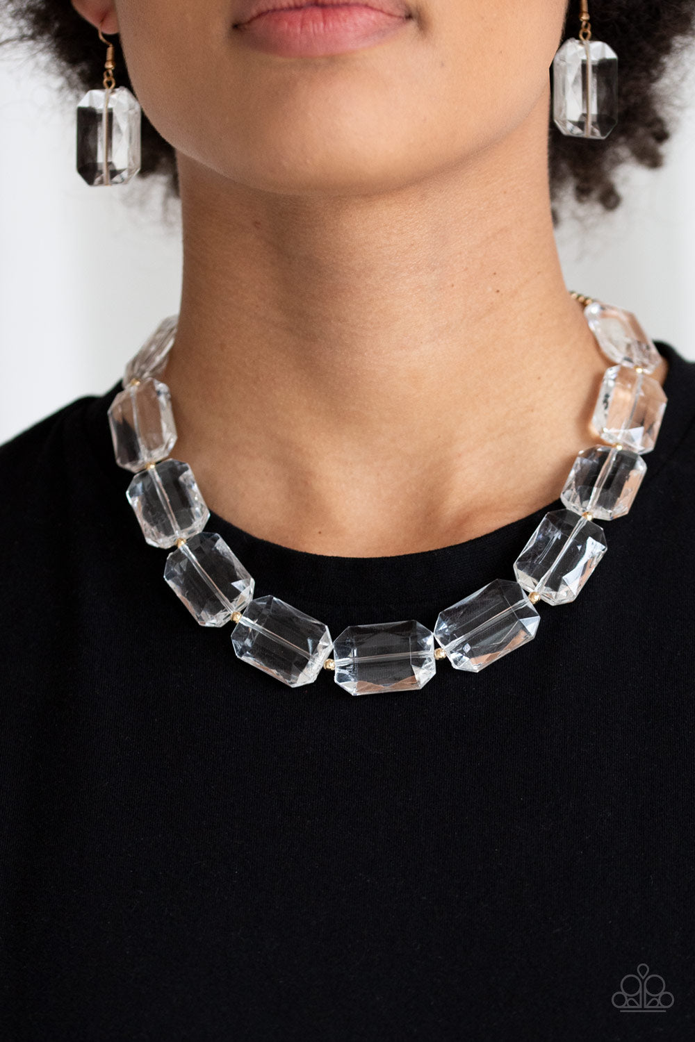 Paparazzi ♥ The ICE President - Gold ♥  Necklace