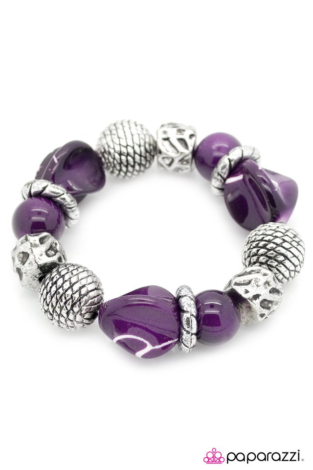 Paparazzi ♥ Divinely Deco - Purple ♥ Bracelet