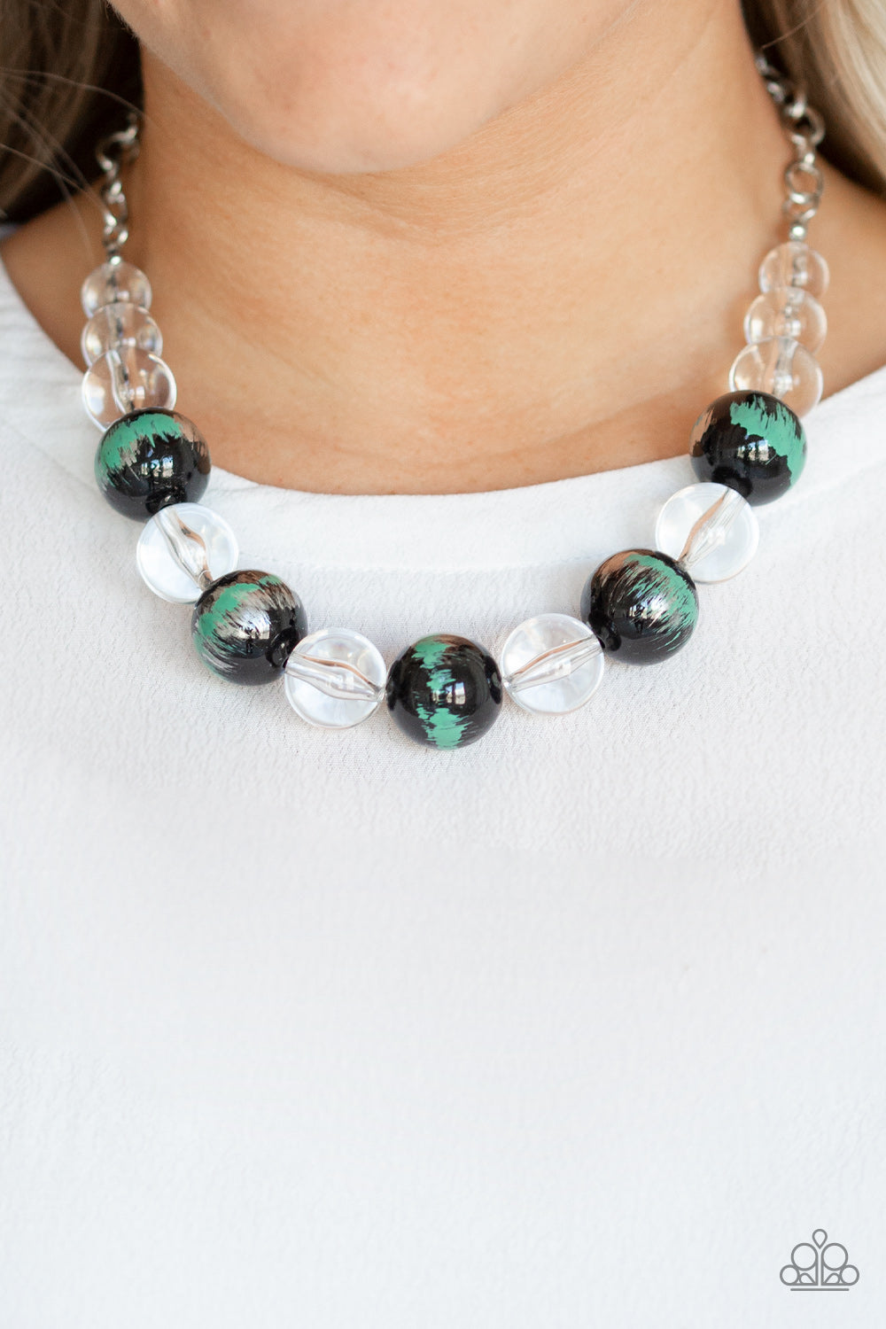 Paparazzi ♥ Torrid Tide - Green ♥  Necklace