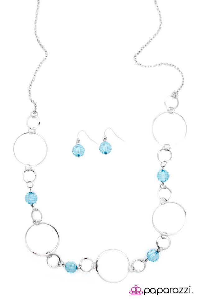 Paparazzi ♥ Lets Start At the Very Beginning - Blue ♥ Necklace