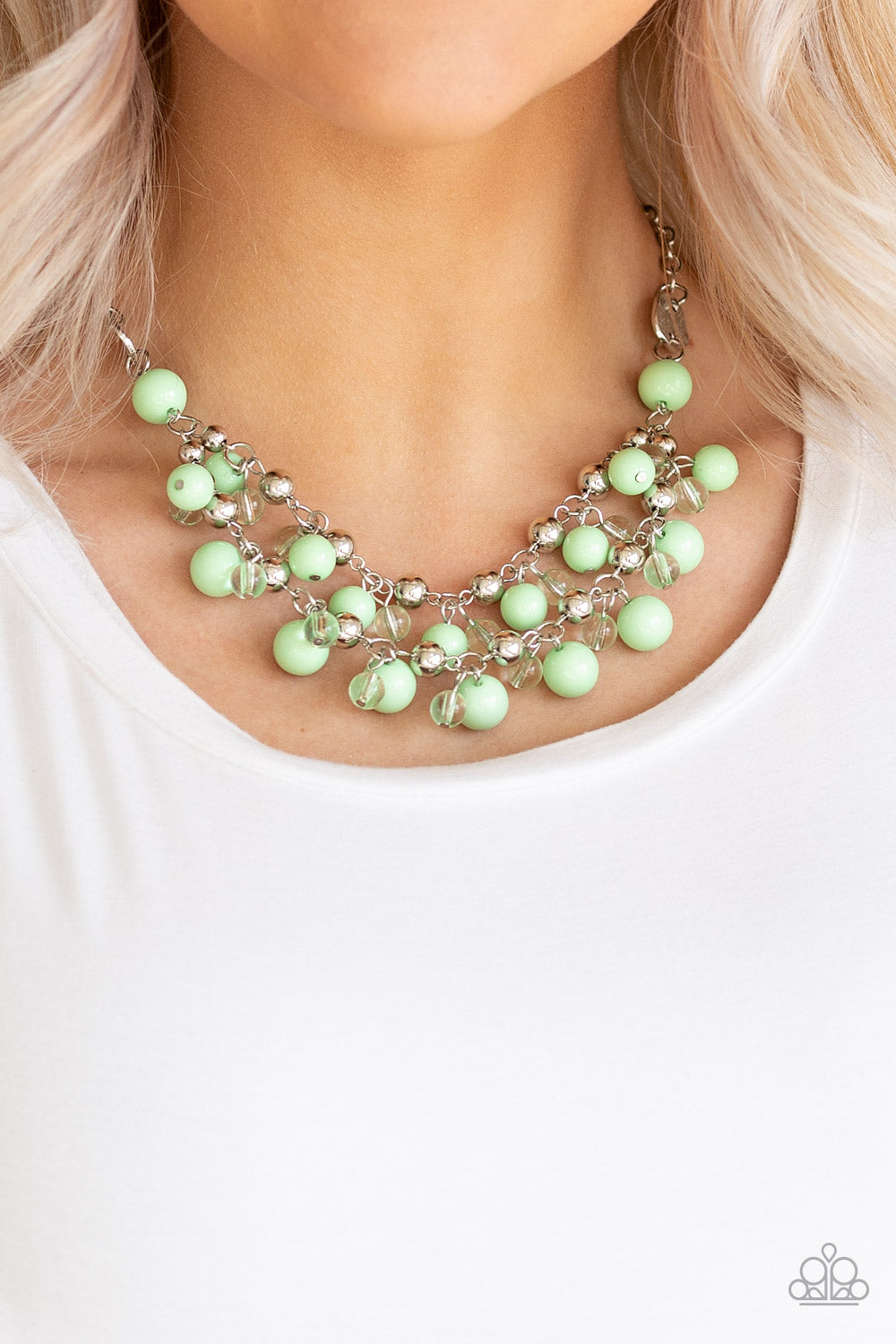 Paparazzi ♥ Seaside Soiree - Green ♥  Necklace