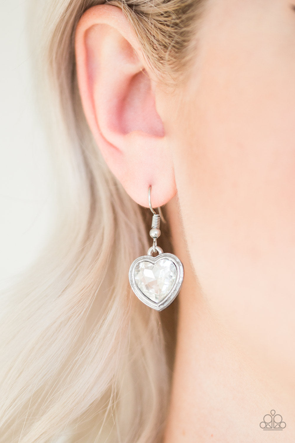 Paparazzi ♥ Real Romance - White ♥  Earrings