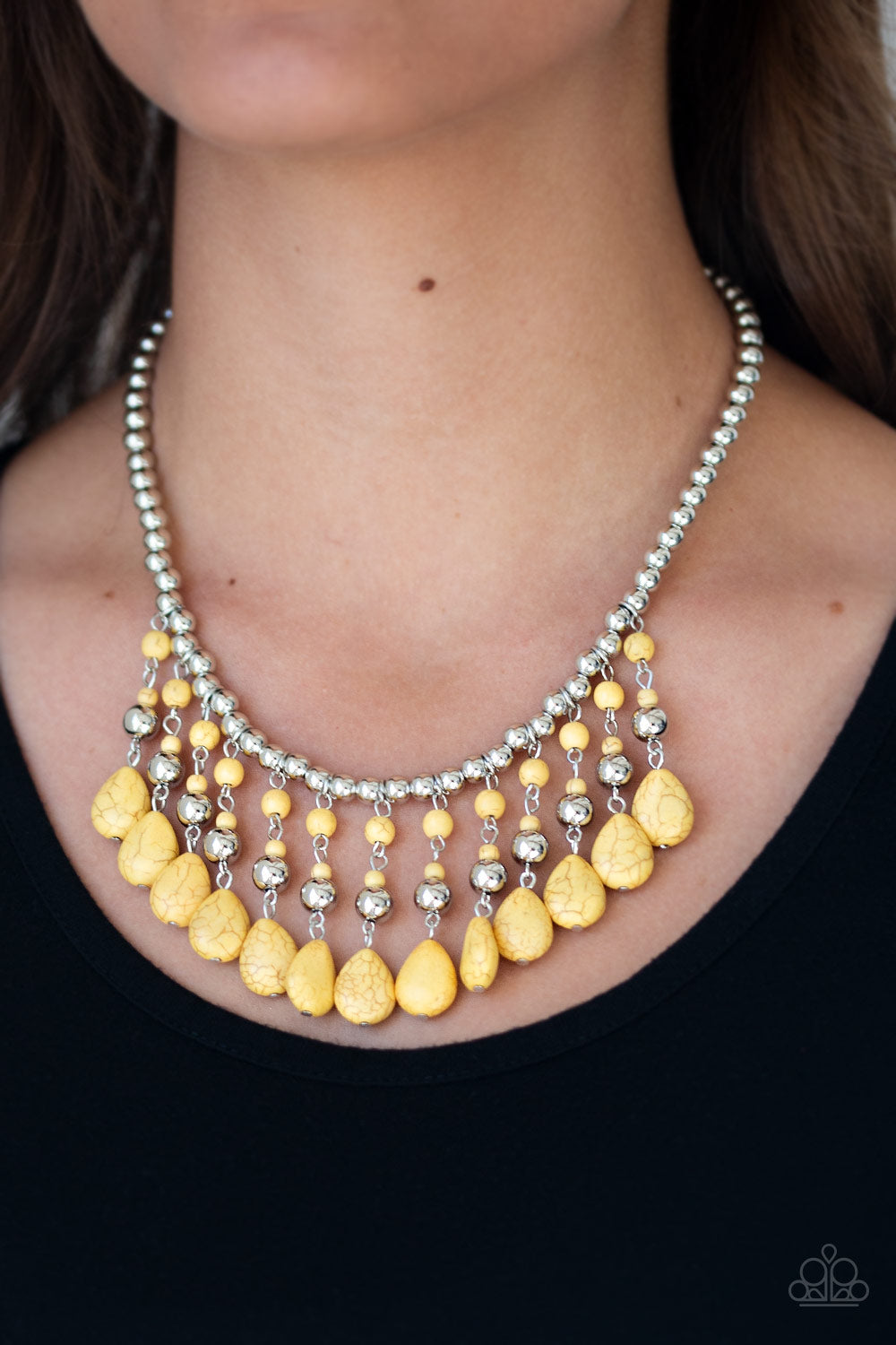 Paparazzi ♥ Rural Revival - Yellow ♥  Necklace