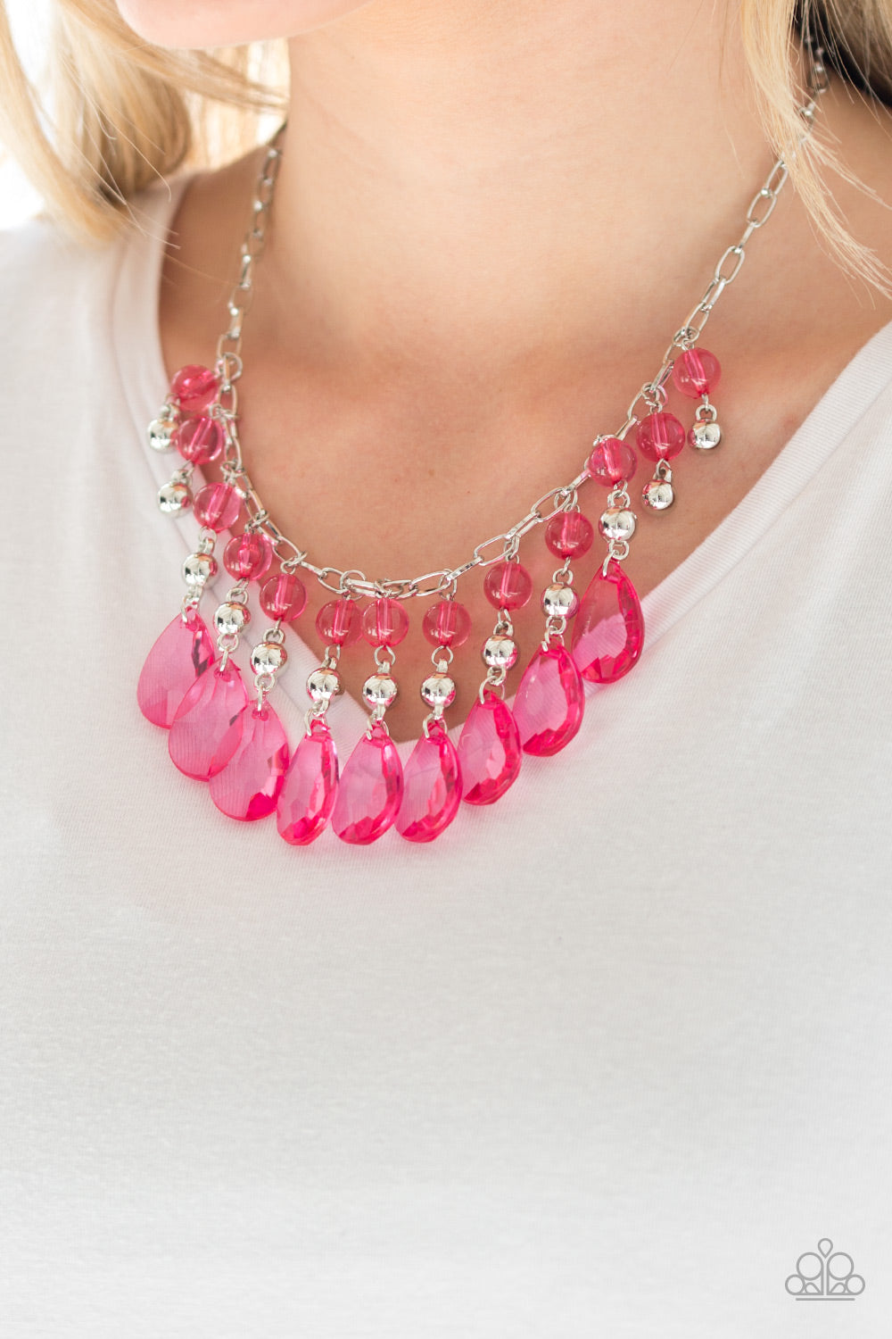 Paparazzi ♥ Beauty School Drop Out - Pink ♥  Necklace