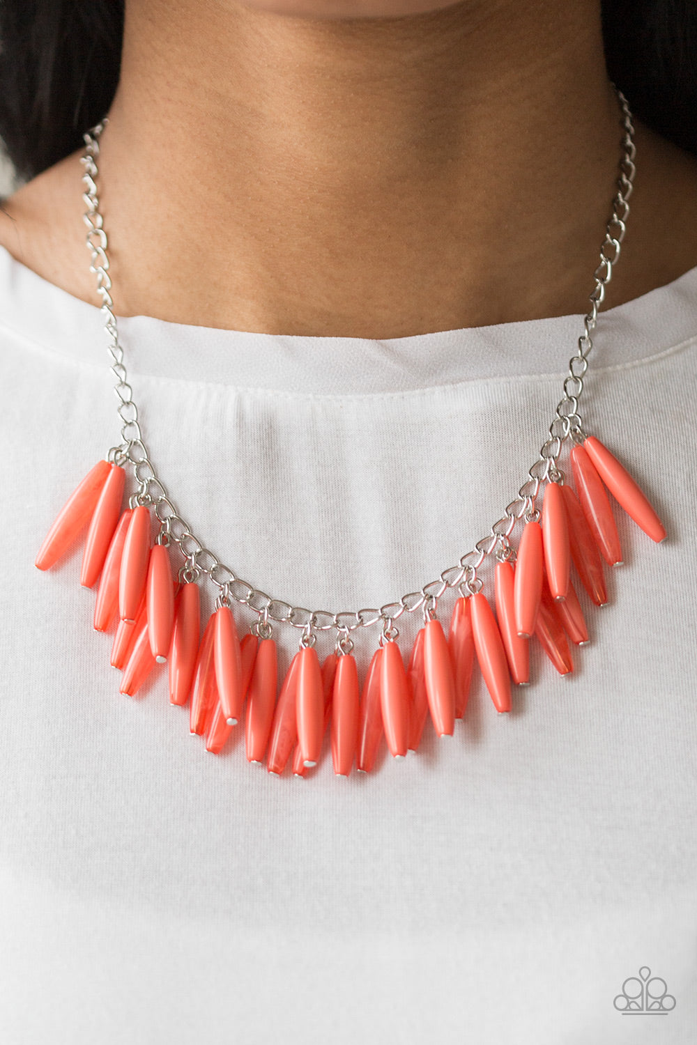 Paparazzi ♥ Full Of Flavor - Orange ♥  Necklace