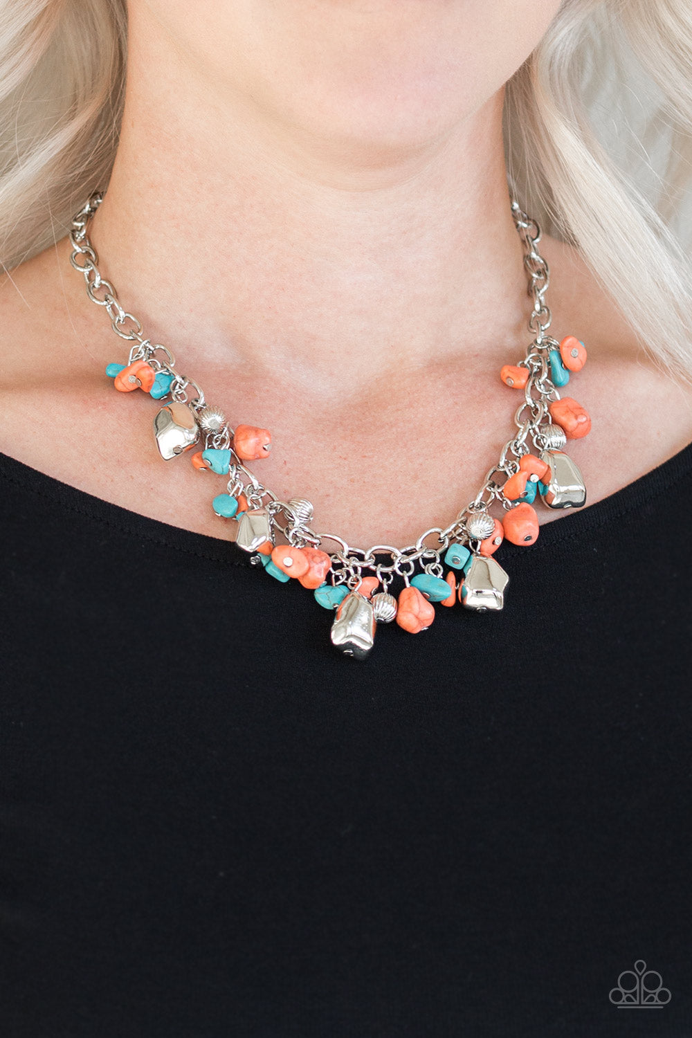 Paparazzi ♥ Quarry Trail - Orange ♥  Necklace
