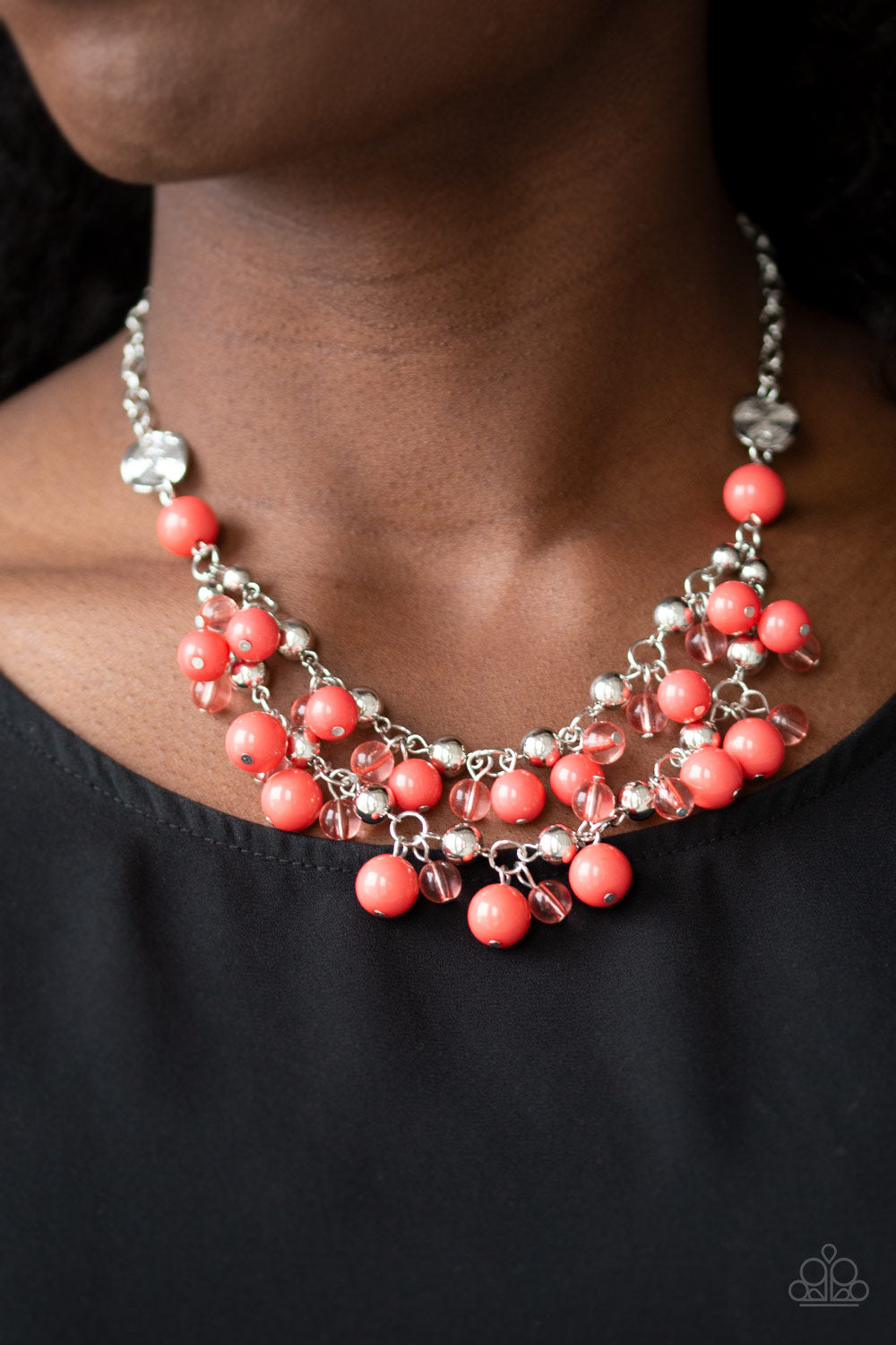 Paparazzi ♥ Seaside Soiree - Orange ♥  Necklace