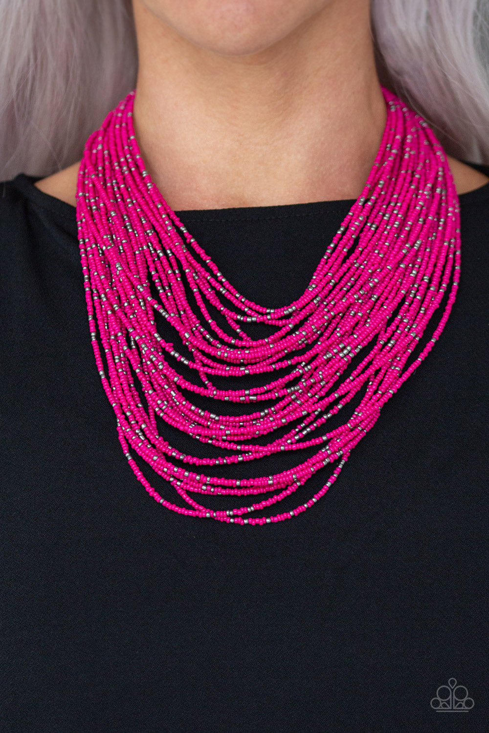 Paparazzi ♥ Rio Rainforest - Pink ♥  Necklace