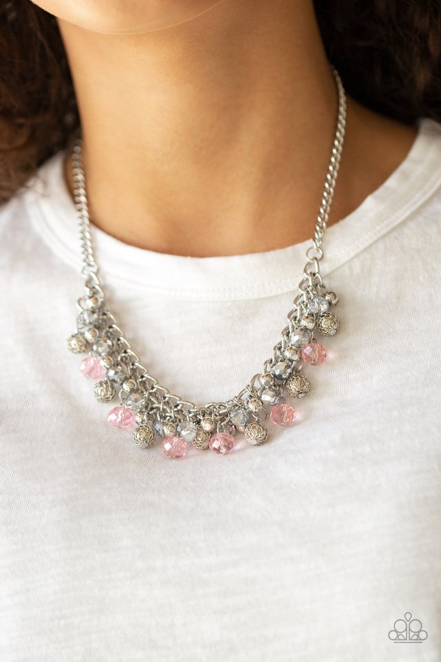 Paparazzi ♥ Party Spree - Pink ♥ Necklace