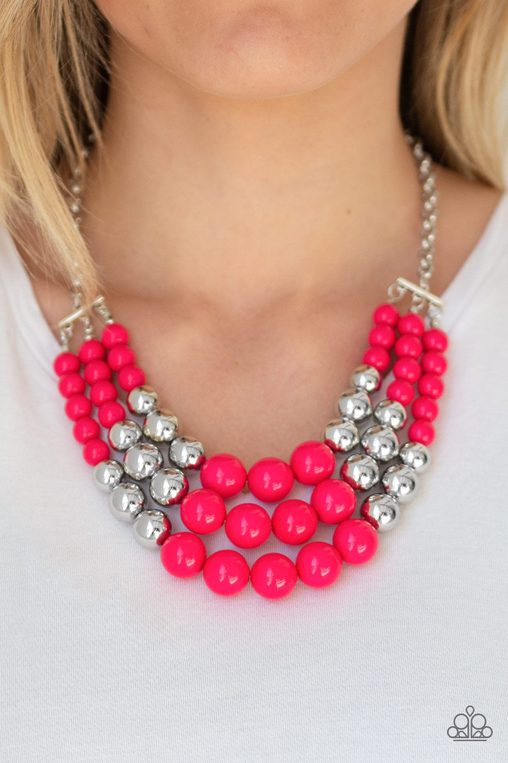 Paparazzi ♥ Dream Pop - Pink ♥  Necklace