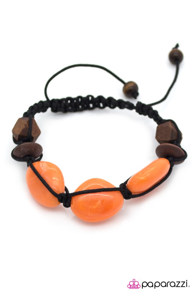 Paparazzi ♥ Smoothing Things Over - Orange ♥ Bracelet
