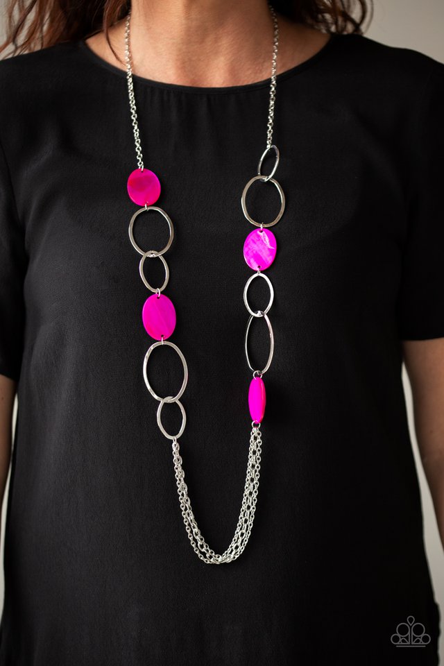 Paparazzi ♥ Kaleidoscope Coasts - Pink ♥ Necklace