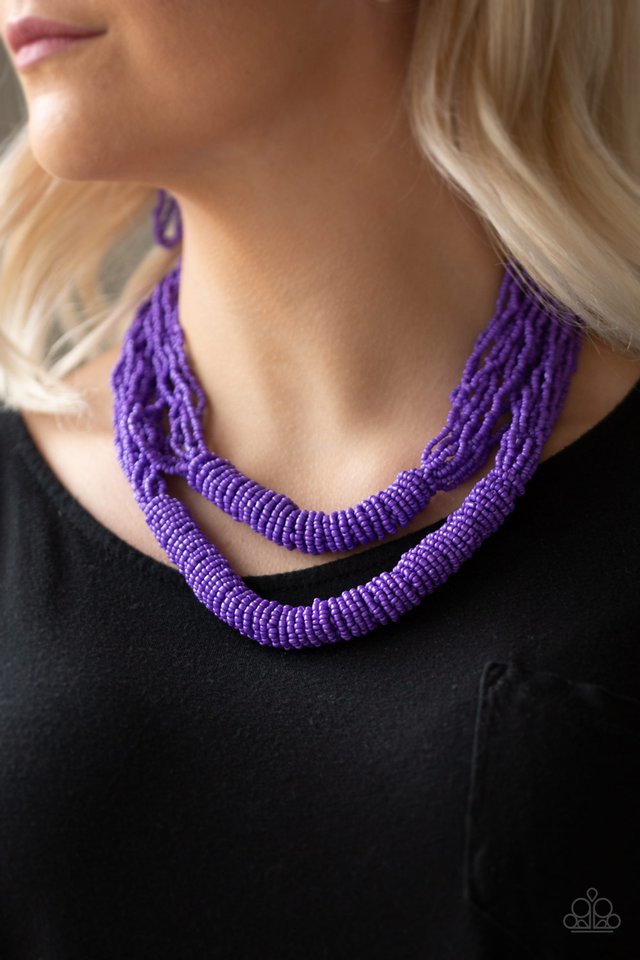 Paparazzi ♥ Right As RAINFOREST - Purple ♥ Necklace