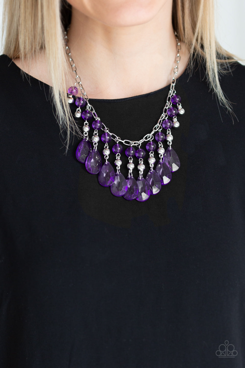 Paparazzi ♥ Beauty School Drop Out - Purple ♥  Necklace