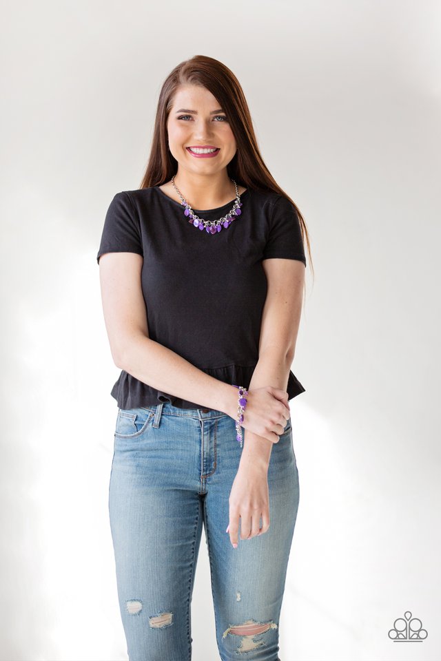 Paparazzi ♥ I Want To SEA The World - Purple ♥ Necklace