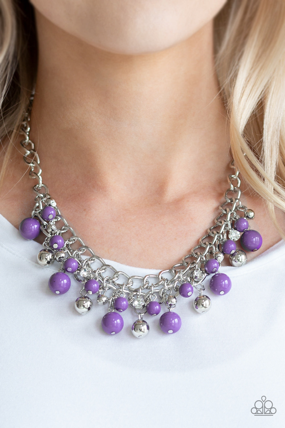 Paparazzi ♥ The Bride To BEAD - Purple ♥  Necklace