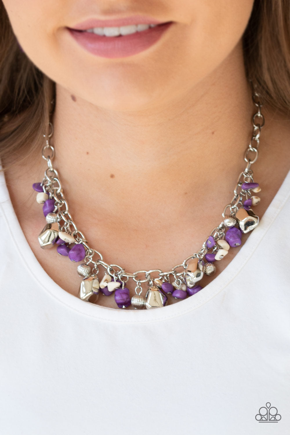 Paparazzi ♥ Quarry Trail - Purple ♥  Necklace