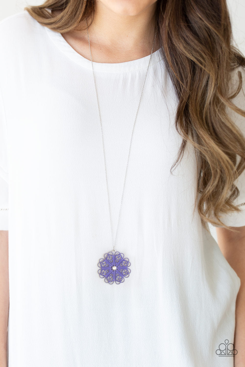 Paparazzi ♥ Spin Your PINWHEELS - Purple ♥  Necklace