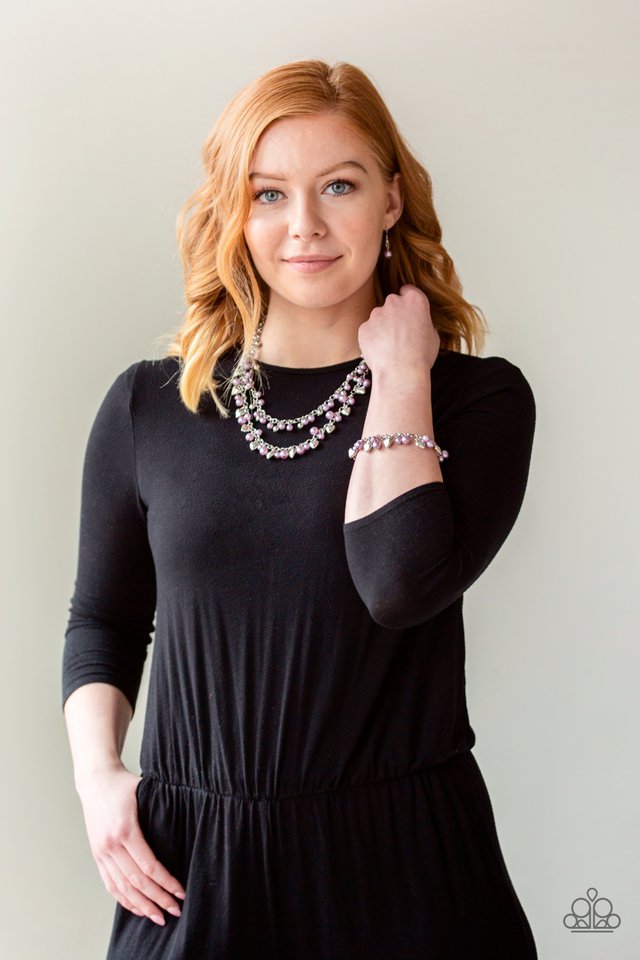 Paparazzi ♥ Kindhearted Heart - Purple ♥ Necklace