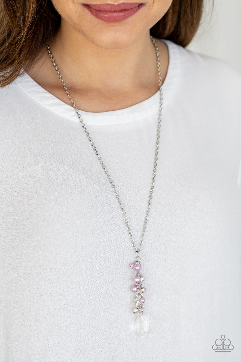 Paparazzi ♥ Teardrop Serenity - Purple ♥  Necklace
