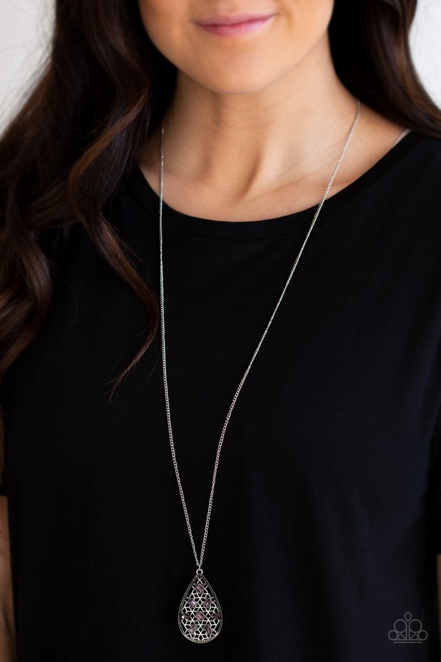 Paparazzi ♥ Gala Glimmer - Purple ♥ Necklace