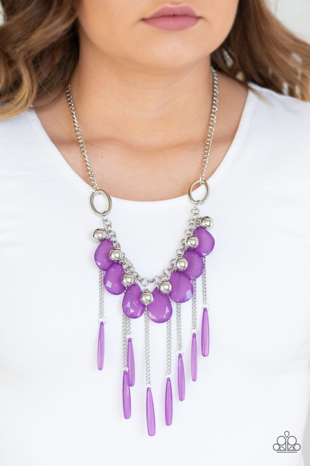 Paparazzi ♥ Roaring Riviera - Purple ♥  Necklace
