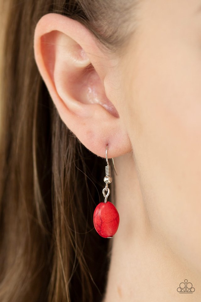 Paparazzi ♥ Grounded In ARTIFACT - Red ♥ Necklace