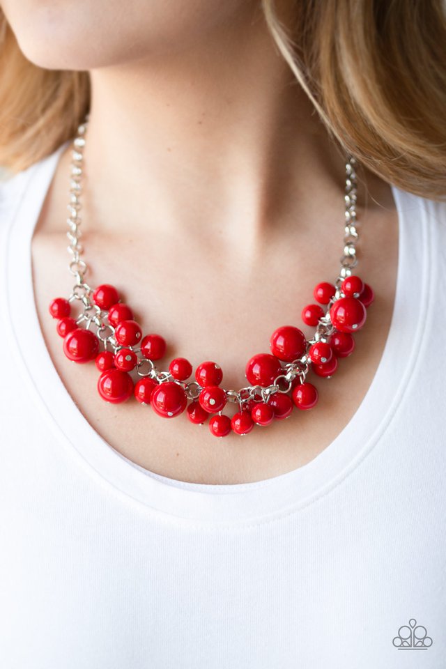 Paparazzi ♥ Walk This BROADWAY - Red ♥ Necklace