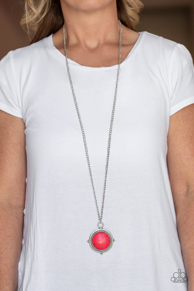 Paparazzi ♥ Desert Equinox - Red ♥ Necklace
