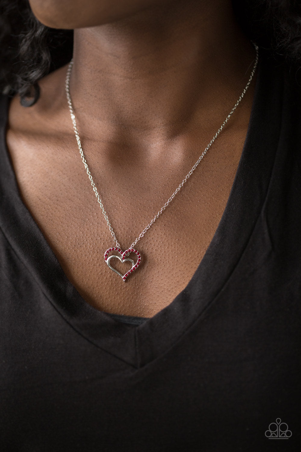 Paparazzi ♥ Heart To HEARTTHROB - Red ♥  Necklace